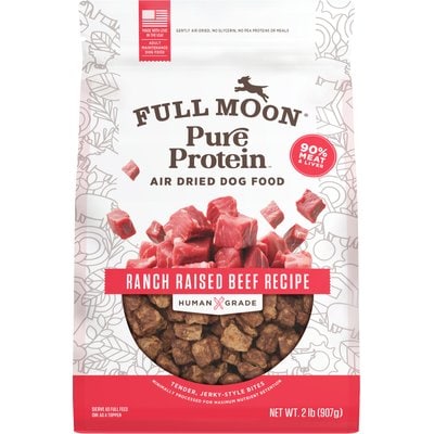 Full Moon Full Moon Pure Protein Beef Recipe Air Dried Dog Food, 32-oz bag