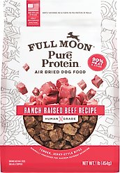 Full Moon Pure Protein Beef Recipe Air Dried Dog Food, 16-oz bag