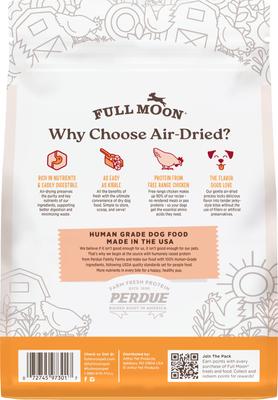Show full view: Full Moon Pure Protein Chicken Recipe Air Dried Dog Food, 16-oz bag slide 3 of 6