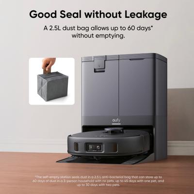 Show full view: Eufy Omni X10 Pro Robotic Vacuum Dust Bags, 2.5-L, 6 count slide 2 of 4