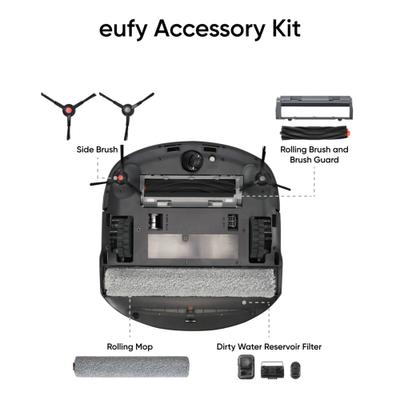 Show full view: Eufy Omni S1 Pro Robotic Vacuum Replacement Parts Kit slide 3 of 5