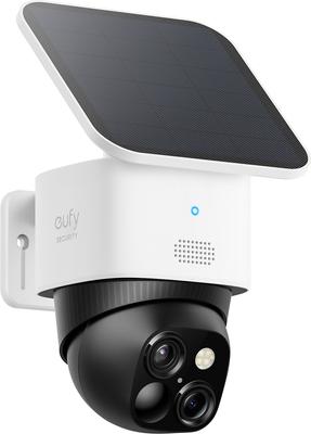 Show full view: Eufy SoloCam S340 Outdoor Solar-Powered Wi-Fi Dog Camera, White/Black slide 2 of 10