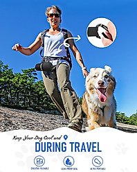 LESOTC Portable Dog Water Bottle Dispenser, Black, 28-oz slide 2 of 7