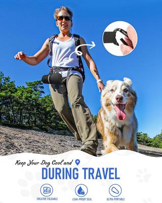 Show full view: LESOTC Portable Dog Water Bottle Dispenser, Black, 28-oz slide 6 of 7