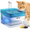 Show in main carousel: PetNF Transparent Cat Water Drinking Fountain, Blue, 3-L slide 9 of 10