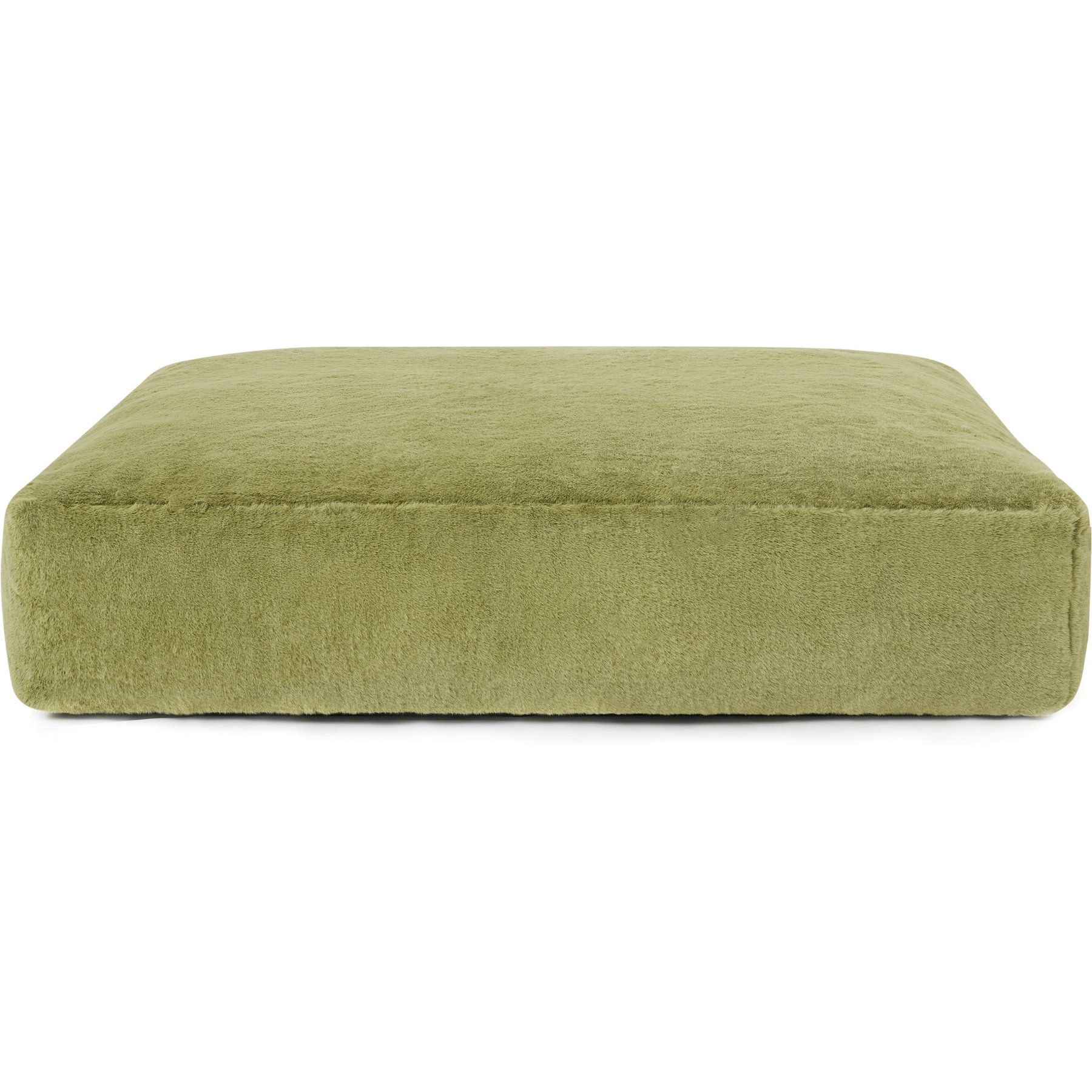 Allisandro Luxurious Faux Fur Orthopedic Pillow Dog Bed, Green, X-Large