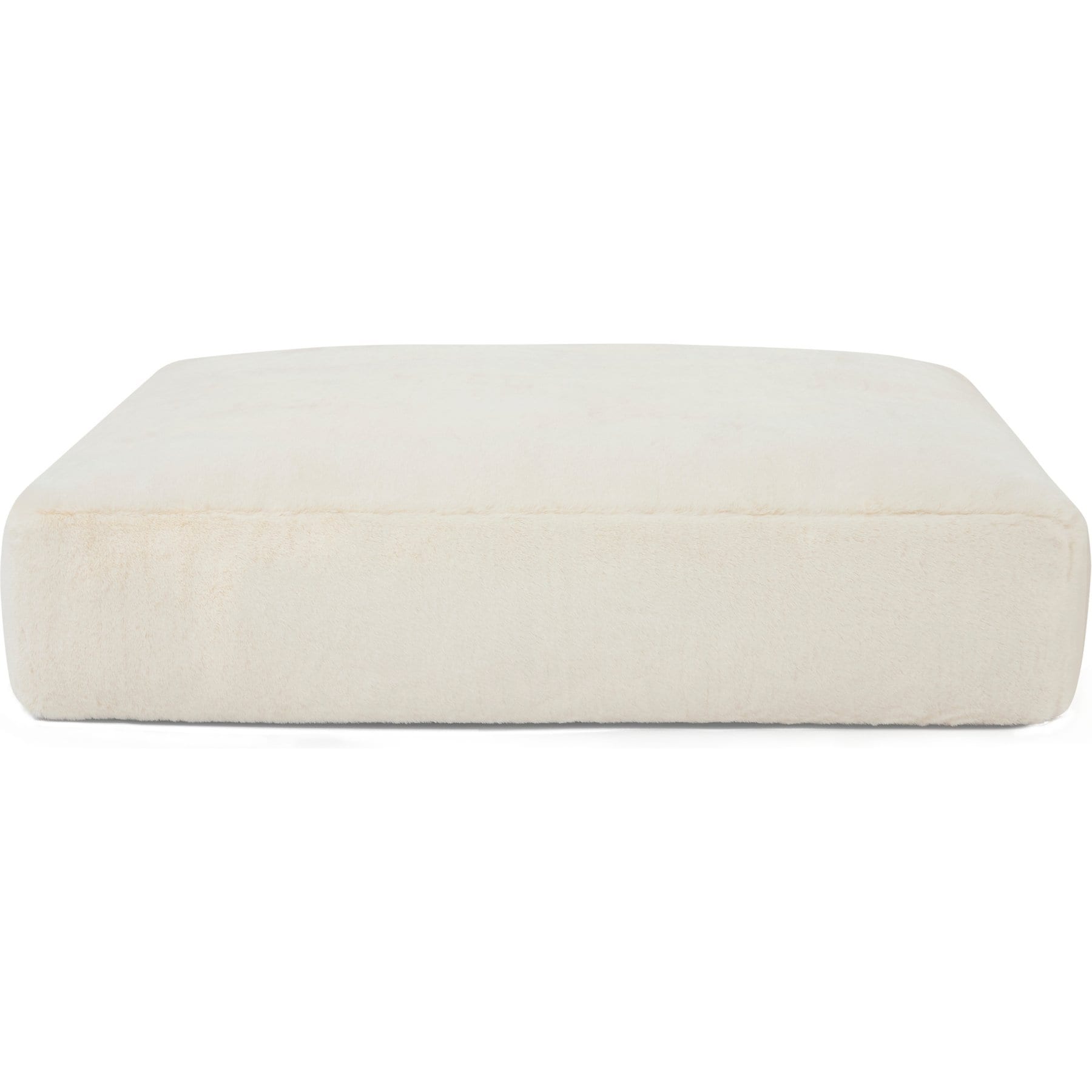 Allisandro Luxurious Faux Fur Orthopedic Pillow Dog Bed, Beige, X-Large