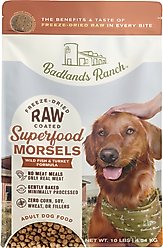 Badlands Ranch Superfood Complete Raw Coated Morsels Wild Fish Dry Dog Food, 10-lb bag