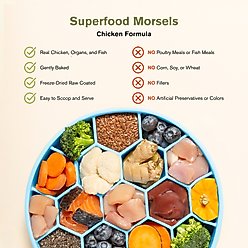 Badlands Ranch Superfood Complete Raw Coated Morsels Chicken Dry Dog Food, 10-lb bag slide 2 of 7