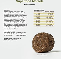 Badlands Ranch Superfood Complete Raw Coated Morsels Beef Dry Dog Food, 20-lb bag slide 2 of 9