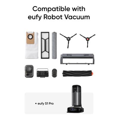 Show full view: Eufy Omni S1 Pro Robotic Vacuum Replacement Parts Kit slide 2 of 5