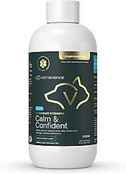 VetriScience Veterinary Strength Calm & Confident Composure Pro Liquid Calming Supplement for Dogs & Cats, 8-fl oz bottle