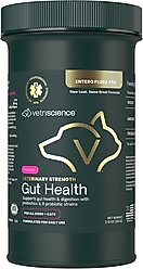 VetriScience Veterinary Strength Gut Health Entero Flora Pro Powder Digestive Supplement for Dogs & Cats, 60-g jar