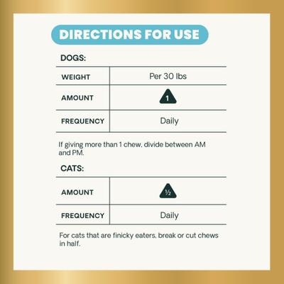 Show full view: VetriScience Veterinary Strength Healthy Heart Cardio Pro Chicken Flavored Soft Chew Heart Supplement for Dogs & Cats, 60 count slide 9 of 10