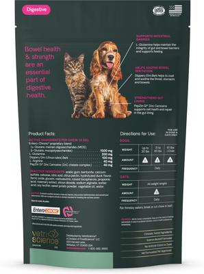 Show full view: VetriScience Veterinary Strength Gut & Bowel Support Entero Health Pro Duck Flavored Soft Chew Digestive Supplement for Dogs, 60 count slide 10 of 10