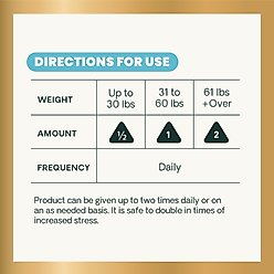 VetriScience Veterinary Strength Calm & Confident Composure Pro Chicken Flavored Soft Chew Calming Supplement for Dogs, 60 count slide 2 of 9