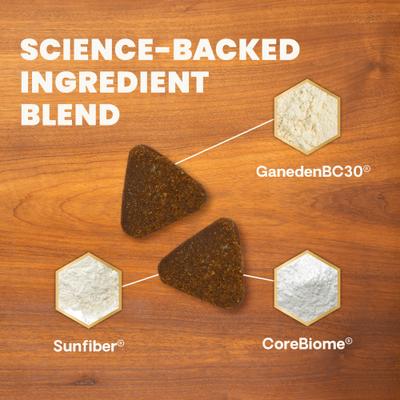 Show full view: VetriScience Veterinary Strength Healthy Gut & Digestion Duck Flavored Soft Chew Digestive Supplement for Dogs & Cats, 60 count slide 5 of 10