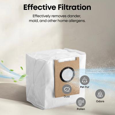 Show full view: Eufy Omni E28, E25 & E20 Robotic Vacuum Dust Bags, 3 count slide 3 of 5