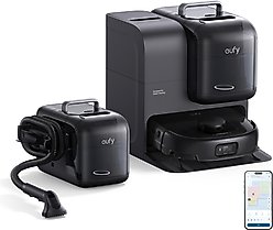 Eufy E28 HydroJet & Portable Deep Cleaner Robotic Vacuum, Black