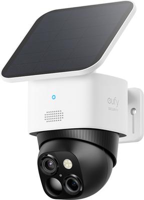 Show full view: Eufy SoloCam S340 Outdoor Solar-Powered Wi-Fi Dog Camera, White/Black slide 3 of 10