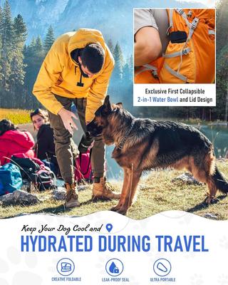 Show full view: LESOTC Portable Dog Water Bottle Dispenser, Black, 28-oz slide 5 of 7