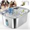 Show in main carousel: PetNF Stainless Steel Dog Water Fountain with 4 Filters, 3-gal slide 1 of 8
