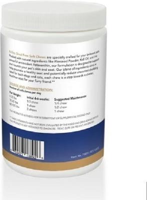 Show full view: Pershyra Krillex Shed Free Soft Chew Skin & Coat Dog Supplement, 60 count slide 3 of 4