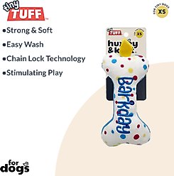 Huxley & Kent Tiny Tuff It'S My Barkday Bone Dog Toy, Blue/Multi, One Size slide 2 of 8
