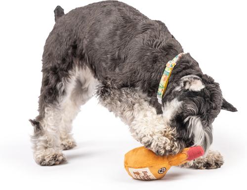 Show full view: Huxley & Kent Tiny Tuff Barker's Mark Dog Toy, Brown, One Size slide 6 of 6