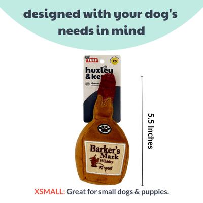 Show full view: Huxley & Kent Tiny Tuff Barker's Mark Dog Toy, Brown, One Size slide 3 of 6