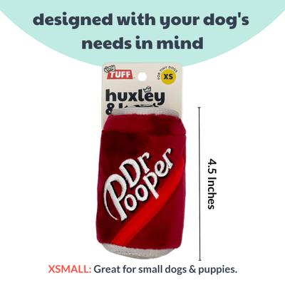 Show full view: Huxley & Kent Tiny Tuff Dr Pooper Dog Toy, Red, One Size slide 3 of 6