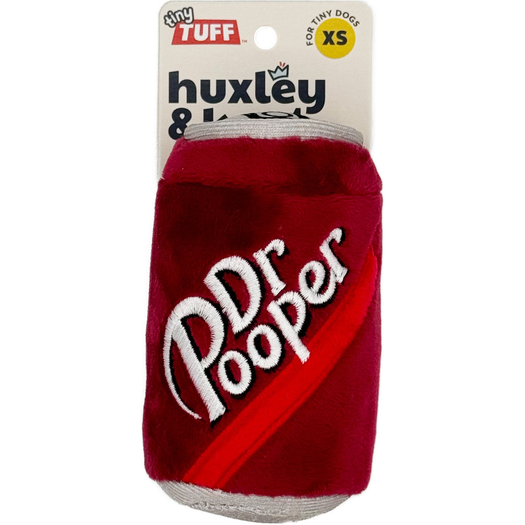 Huxley & Kent Tiny Tuff Dr Pooper Dog Toy, Red, One Size