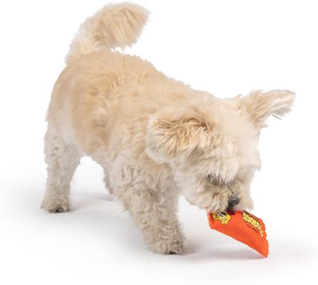Show full view: Huxley & Kent Tiny Tuff Roscos Dog Toy, Orange, One Size slide 7 of 7