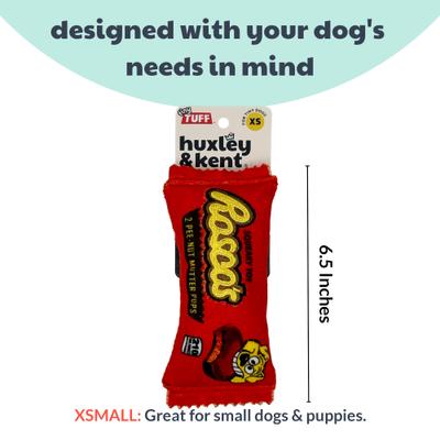 Show full view: Huxley & Kent Tiny Tuff Roscos Dog Toy, Orange, One Size slide 3 of 7