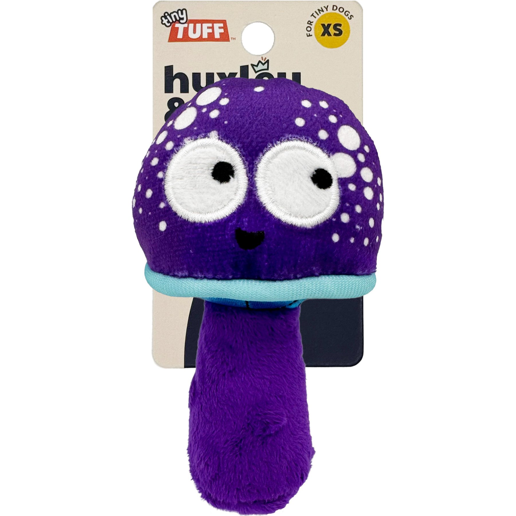 Huxley & Kent Tiny Tuff Mellow Mushroom Dog Toy, Purple, X-Small
