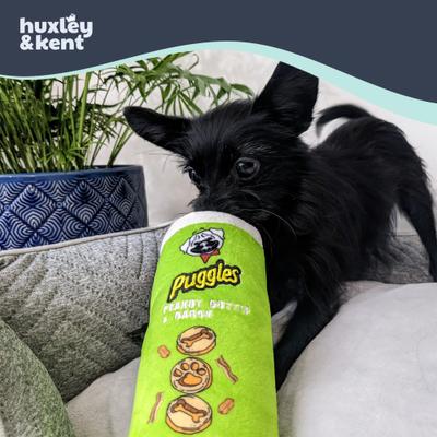 Show full view: Huxley & Kent Power Plush Puggles Can Dog Toy, Green, Large slide 7 of 9