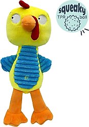 Huxley & Kent Slappies Kernal Pecker Dog Toy, Yellow/Blue, Large slide 2 of 8