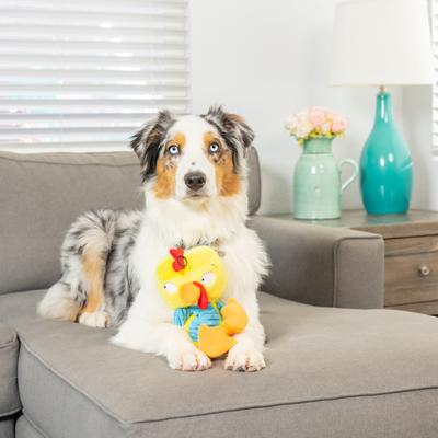 Show full view: Huxley & Kent Slappies Kernal Pecker Dog Toy, Yellow/Blue, Large slide 4 of 8