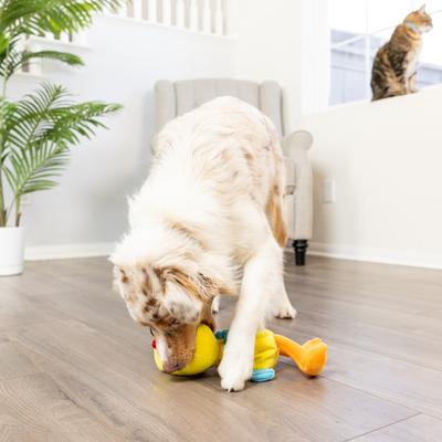 Show full view: Huxley & Kent Slappies Kernal Pecker Dog Toy, Yellow/Blue, Large slide 6 of 8