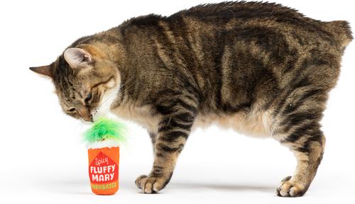 Show full view: Huxley & Kent Fluffy Mary Cat Toy, Red/Green slide 4 of 5