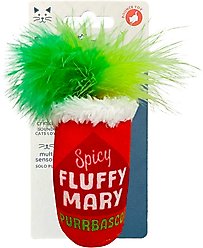 Huxley & Kent Fluffy Mary Cat Toy, Red/Green