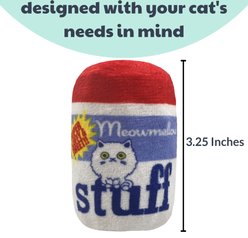 Huxley & Kent Meowmellow Stuff Cat Toy, White/Blue, One Size slide 2 of 4