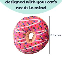 Huxley & Kent Strawberry Donut Cat Toy, Pink, One Size slide 2 of 6