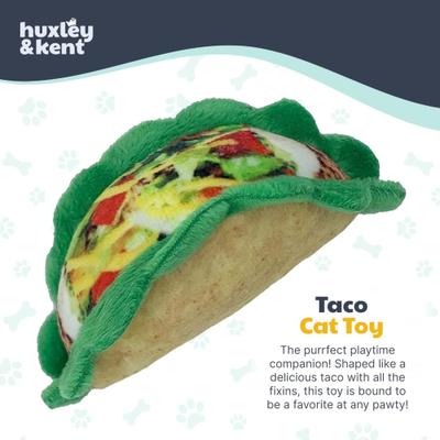 Show full view: Huxley & Kent Taco Cat Toy, Tan, One Size slide 2 of 6