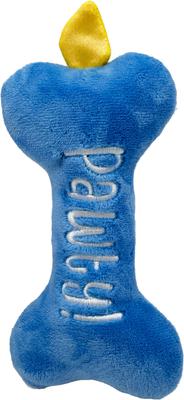 Show full view: Huxley & Kent Tiny Tuff It'S My Barkday Bone Dog Toy, Blue/Multi, One Size slide 8 of 8