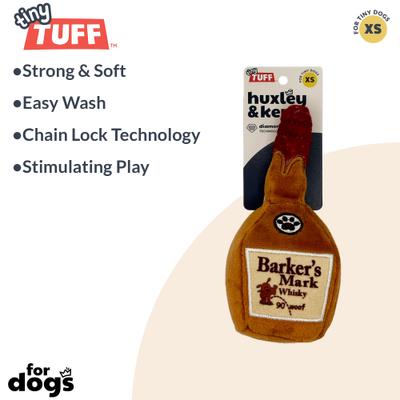 Show full view: Huxley & Kent Tiny Tuff Barker's Mark Dog Toy, Brown, One Size slide 2 of 6