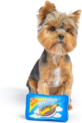 Show full view: Huxley & Kent Tiny Tuff Snoreo Cookies Dog Toy, Blue, One Size slide 5 of 5