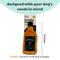 Show in main carousel: Huxley & Kent Tiny Tuff Bad Jack's Whiskey Dog Toy, Black/Tan, One Size slide 3 of 5