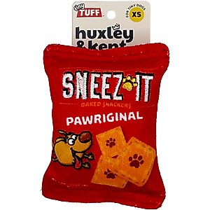 Huxley & Kent Tiny Tuff Sneez-It Dog Toy, Red/Orange, One Size