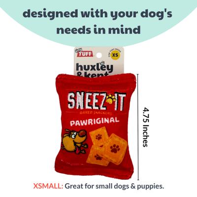Show full view: Huxley & Kent Tiny Tuff Sneez-It Dog Toy, Red/Orange, One Size slide 4 of 7